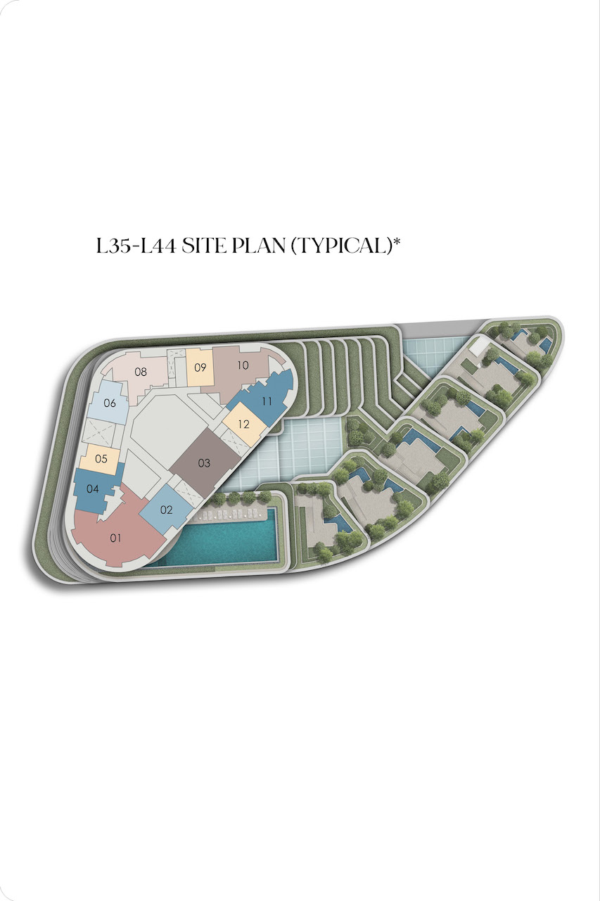 Newport Residences Site Plan Level 35 To 44