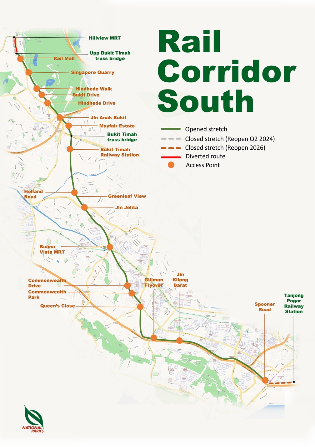 Rail Corridor South Map